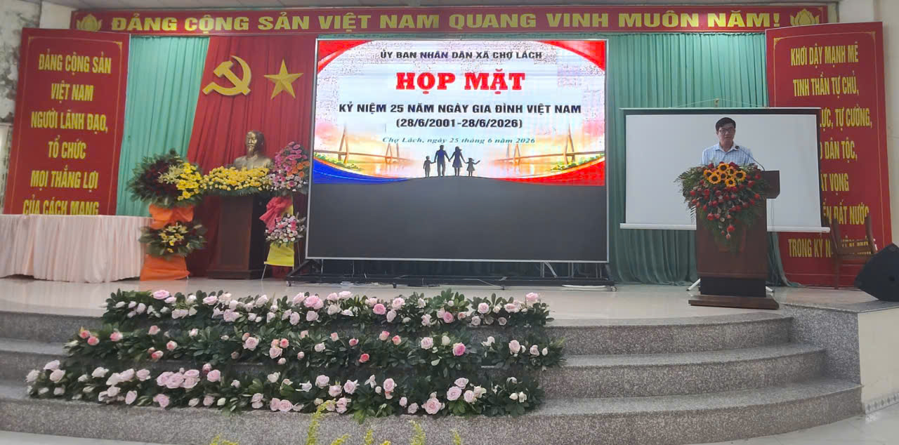 Chợ Lách lan tỏa giá trị gia đình Việt Nam
trong thời kỳ mới
