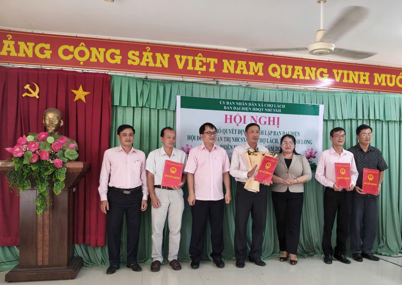 Thành lập Ban đại diện Hội đồng quản trị Ngân hàng Chính sách xã hội xã Chợ Lách